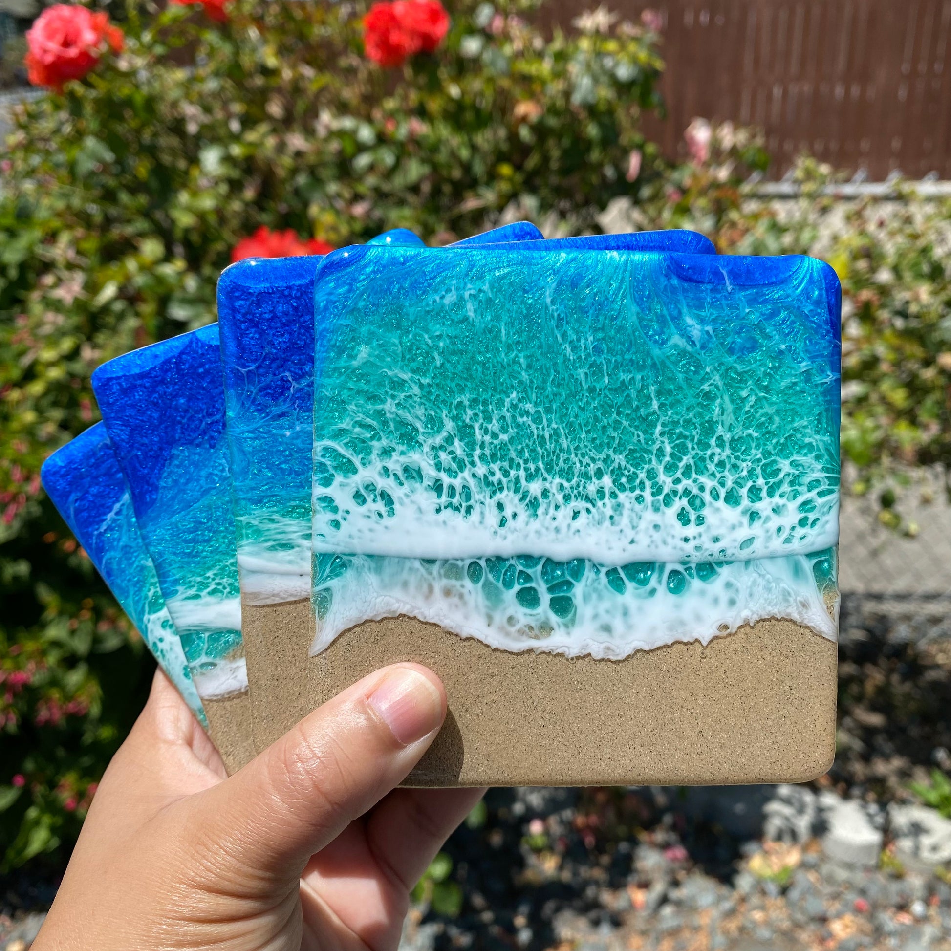 DIY Coaster Kit Beach & Ocean Coaster Kit for Epoxy Resin Do It