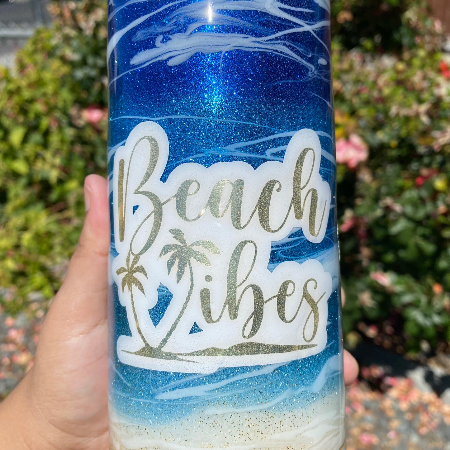 Beach Themed Stainless Steel Tumbler