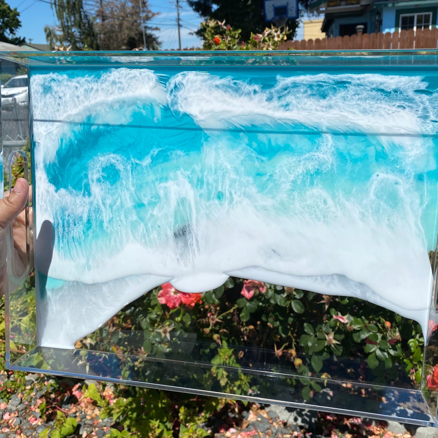 Beach Themed Clear Tray