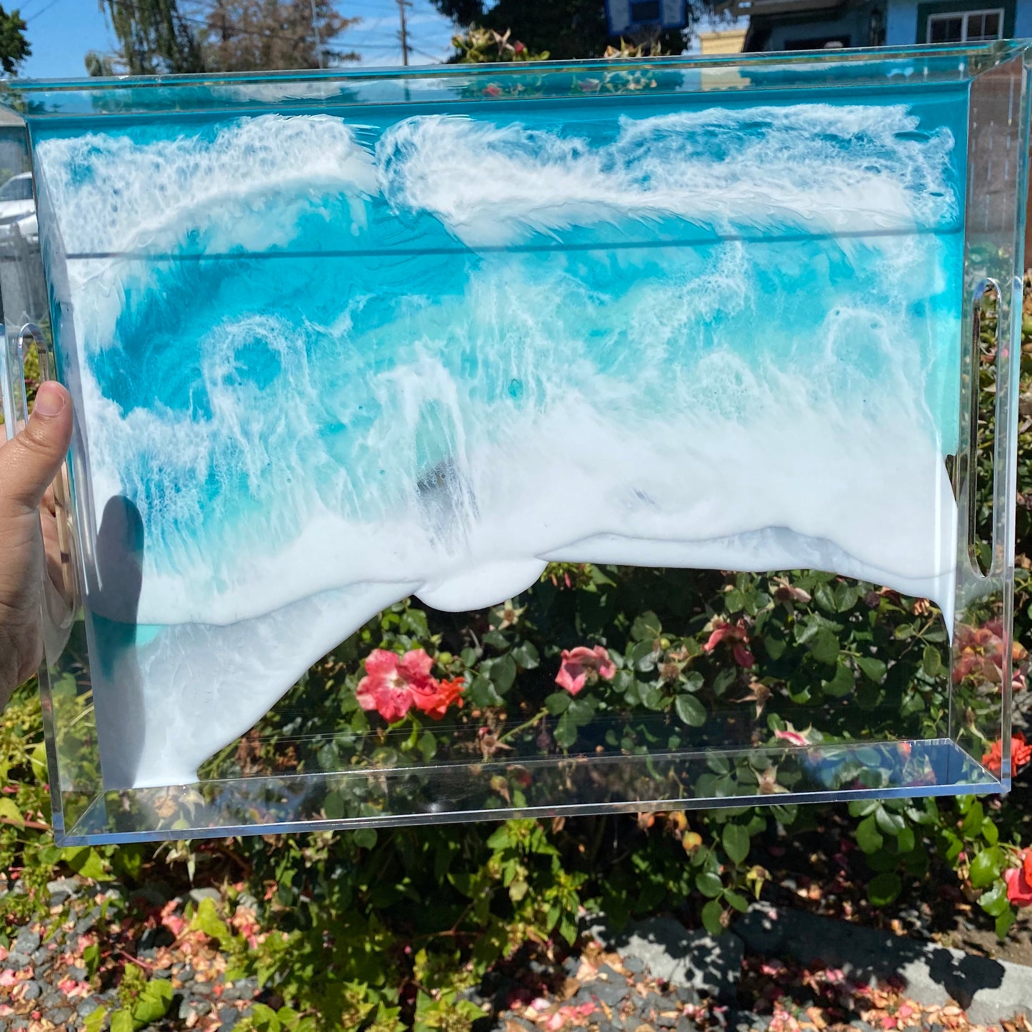 Beach Themed Clear Tray