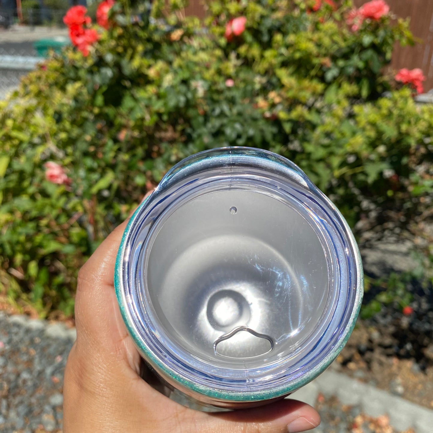 Beach Themed Stainless Steel Wine Tumbler