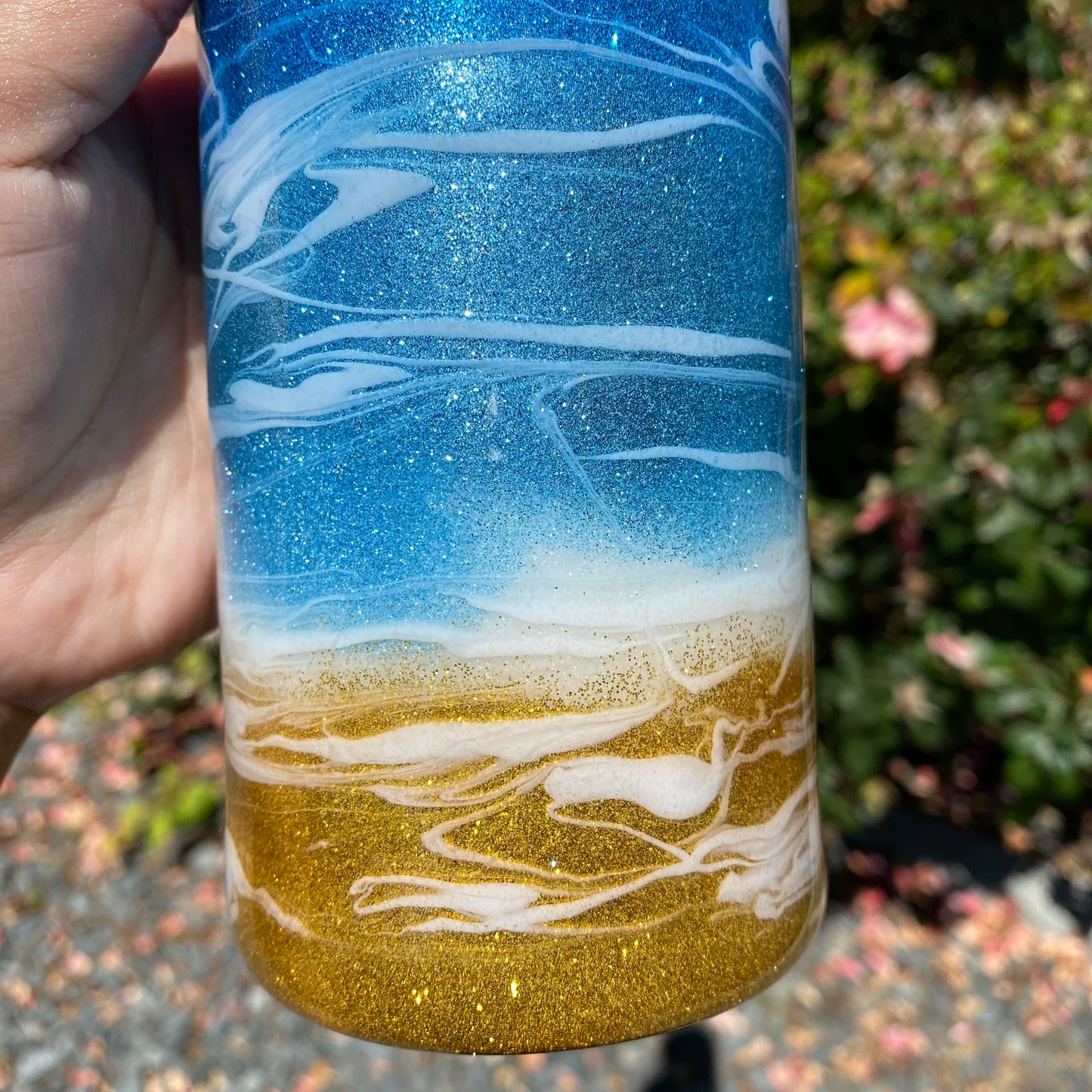 Beach Themed Stainless Steel Tumbler