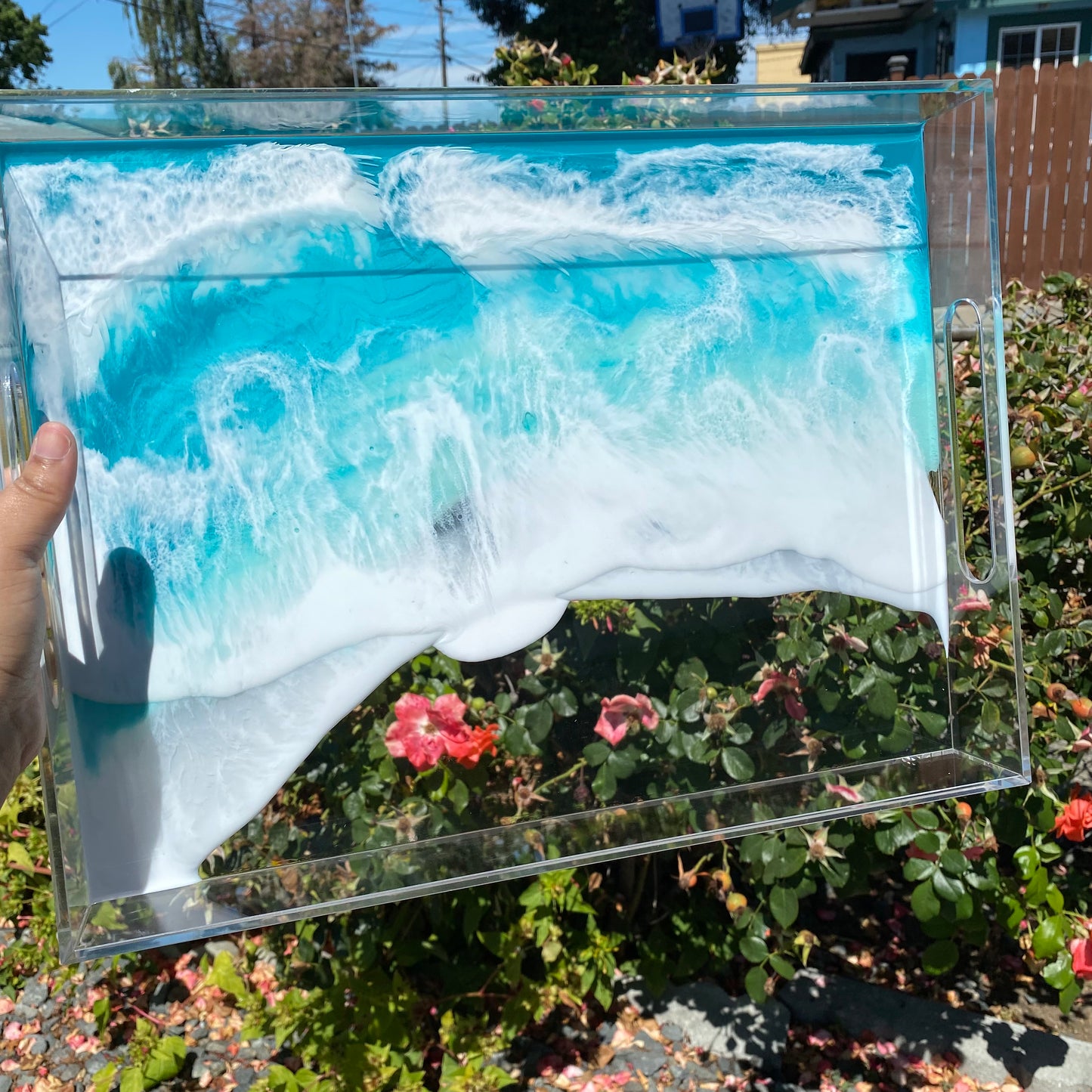 Beach Themed Clear Tray